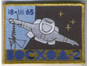 # aup110 A.Leonov autographed Voskhod-2 patch