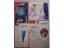 # pnt113 Cosmonaut A.Berezovoy autographed TSUP and Energia pennants