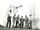 # astp966 ASTP cosmonautas and astronauts planting trees signed photo