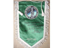 # pnt134 Energia-Buran pennant autographed and notared by Soyuz TM-9/MIR A.Balandin