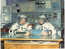 # soy251 Cosmonauts Volynov-Zholobov (Soyuz-21) during training