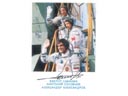 # cspc200 Soyuz TM-5 crew signed Bulgarian postcard